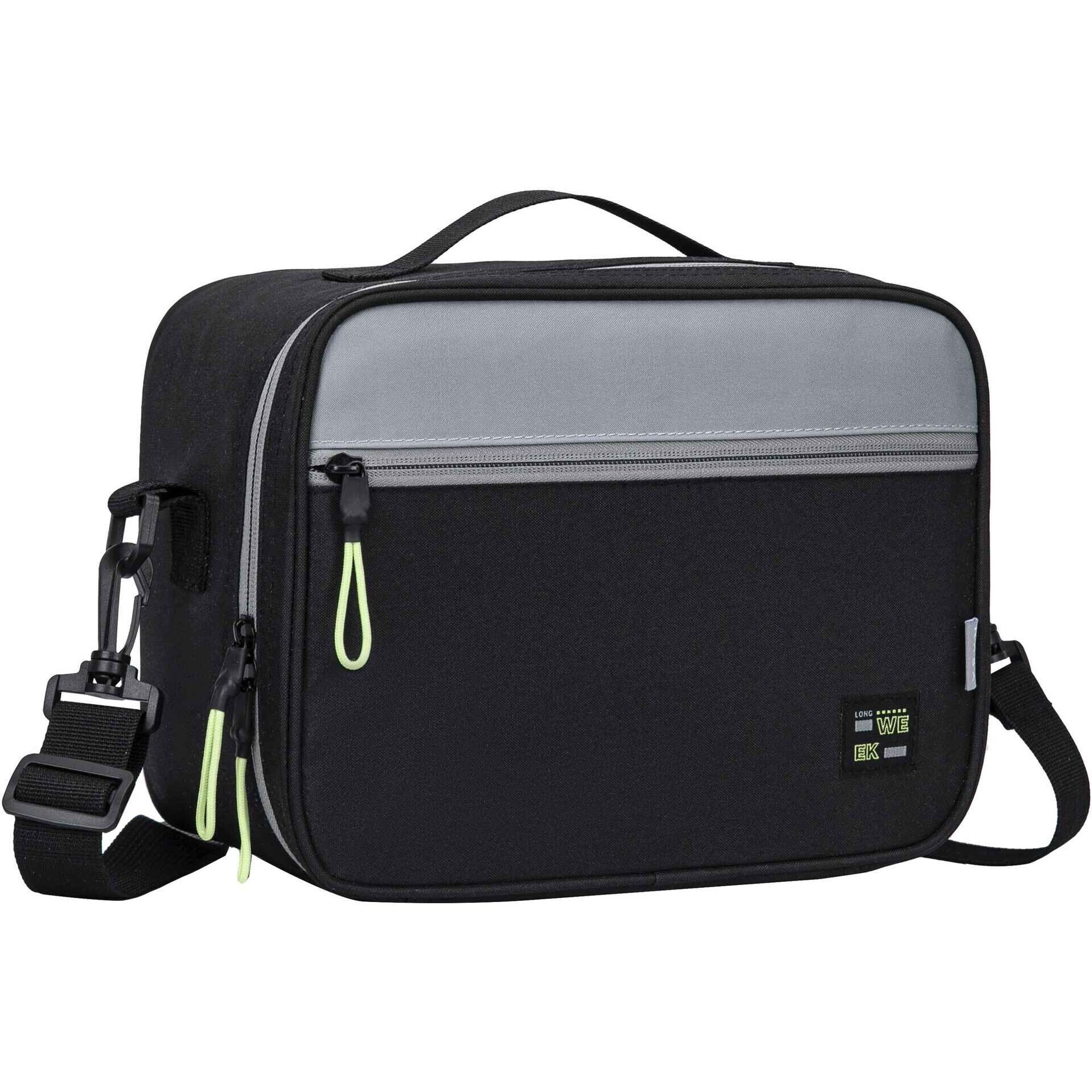 Saco T&eacute;rmico Cinza e Preto Long Week Kasa