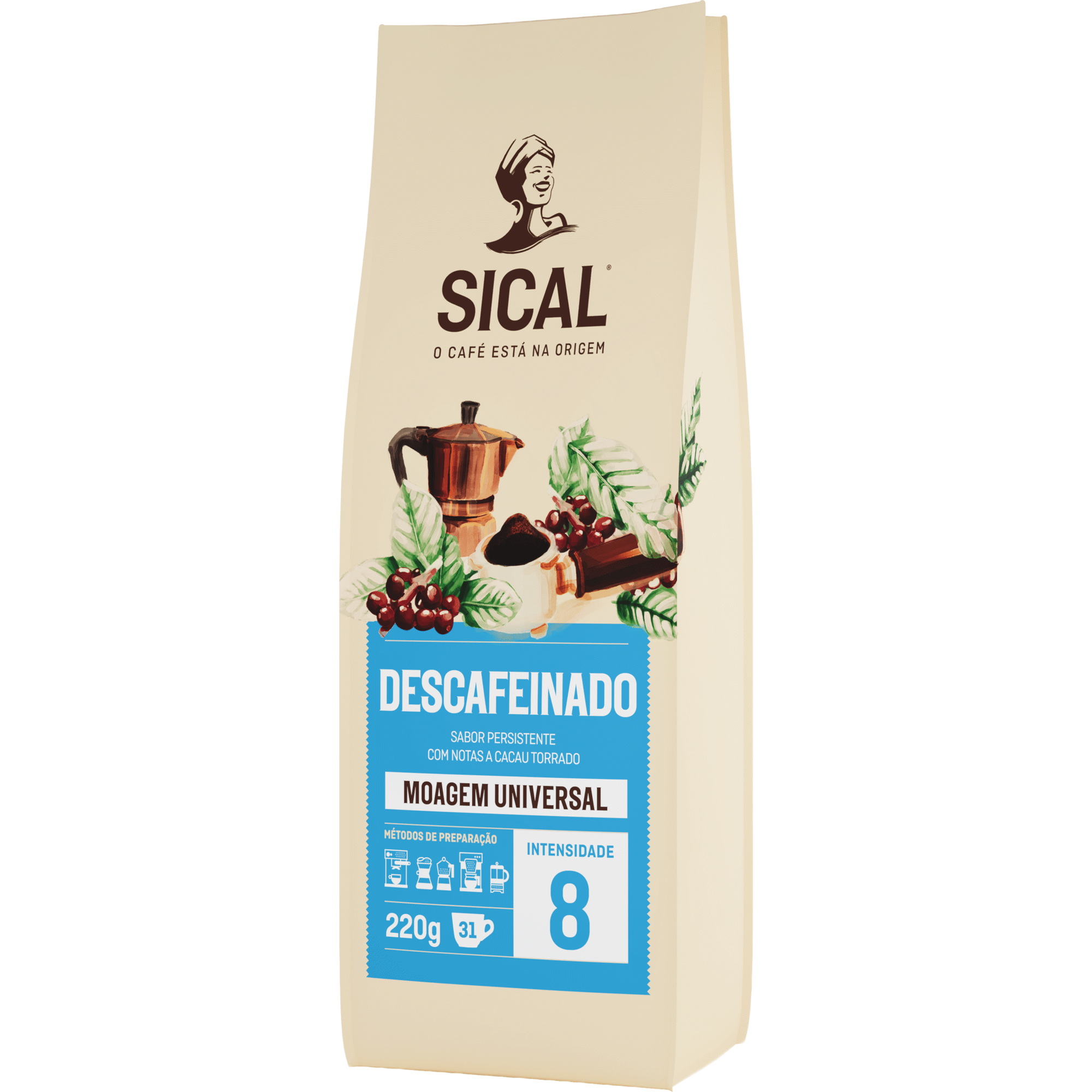 Caf&eacute; Mo&iacute;do Descafeinado Sical