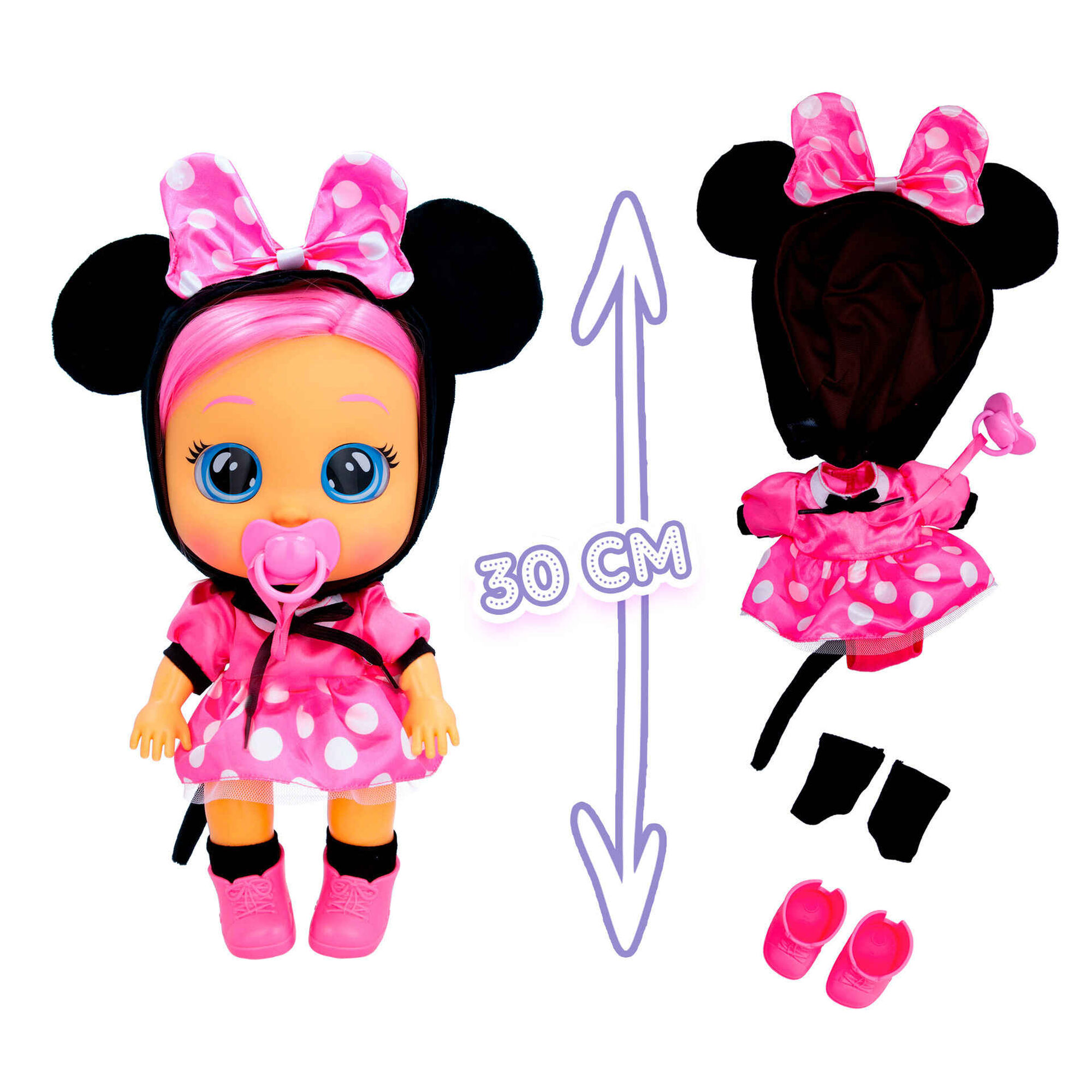Boneca Cry Babies Dressy - Minnie