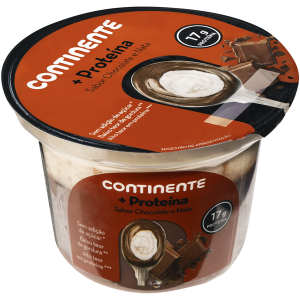 Sobremesa +Proteína Chocolate e Nata Continente