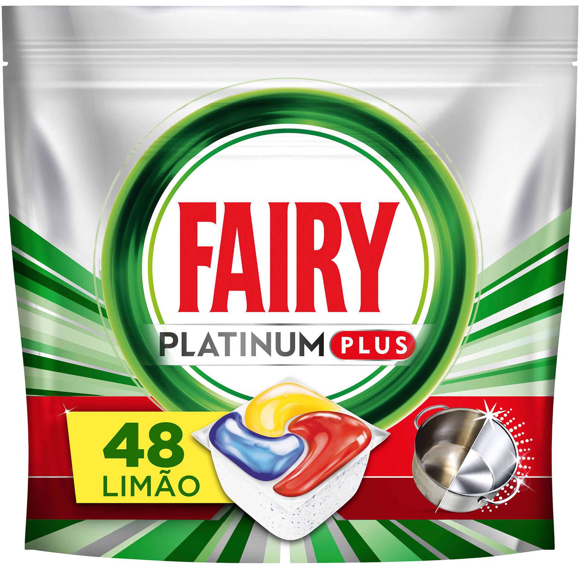 Detergente Máquina Loiça Pastilhas Platinum Plus Limão