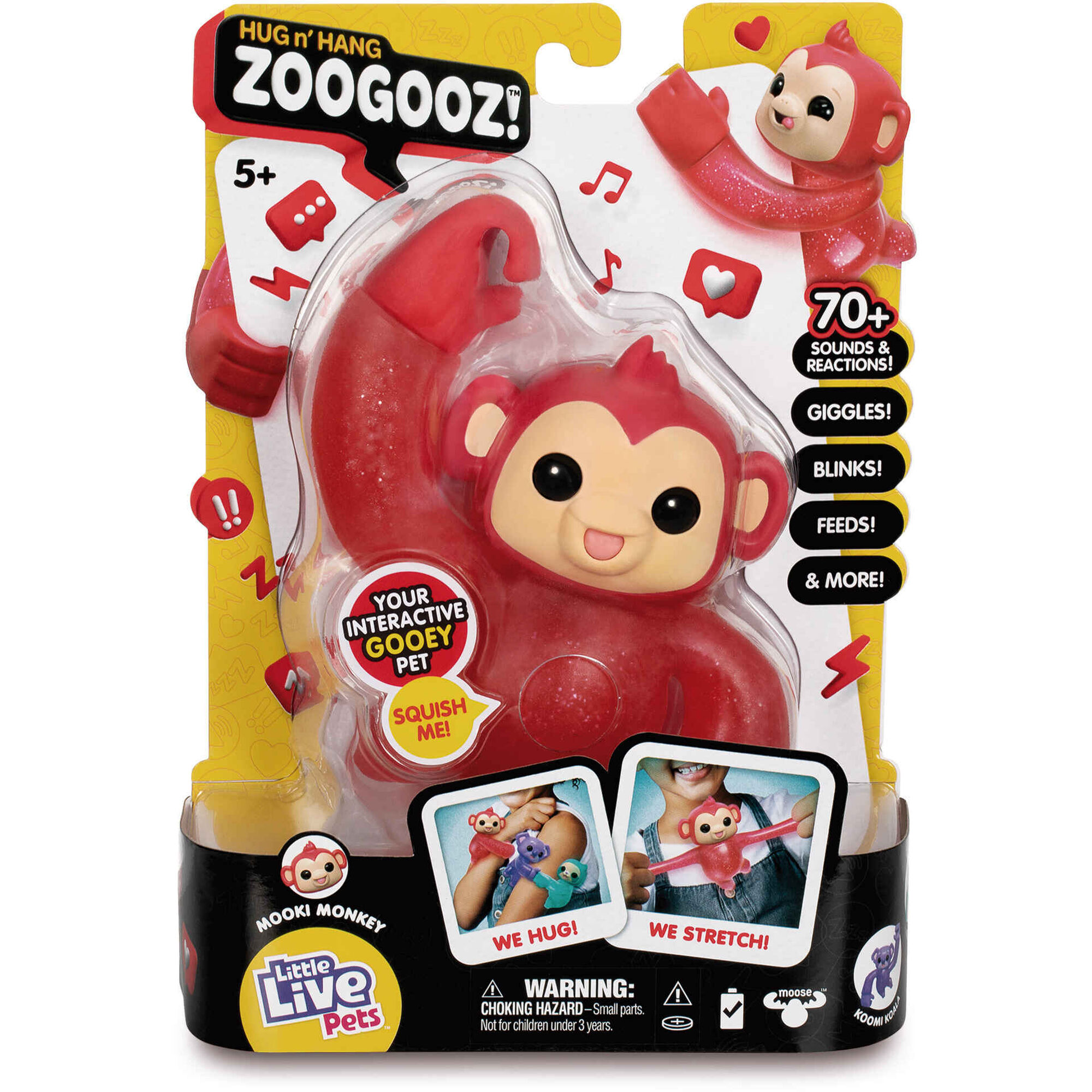Peluche Hug n Hang Zoogooz (vários modelos)