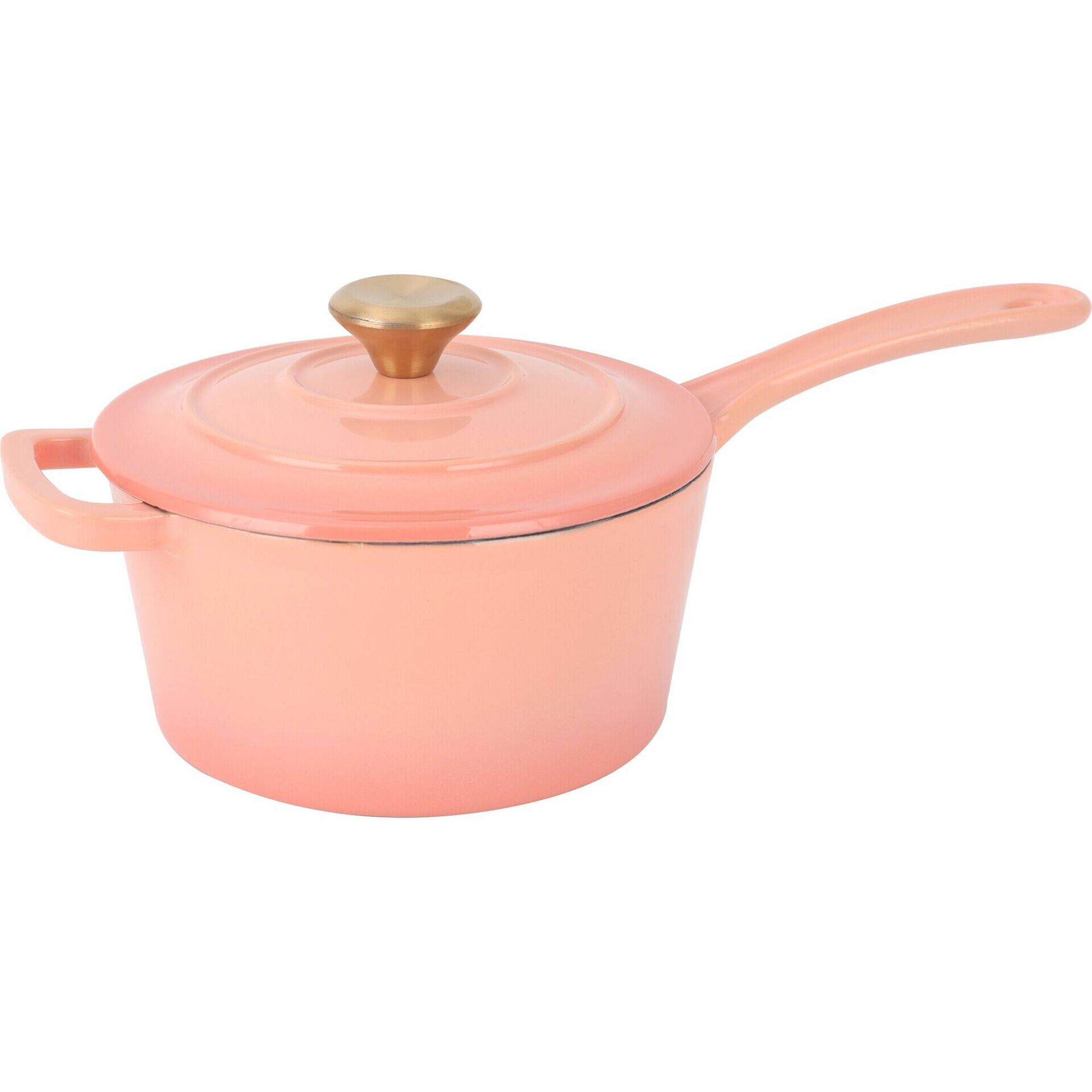 Caçarola com Cabo Ferro Fundido 2,2L Asas e Tampa Clay