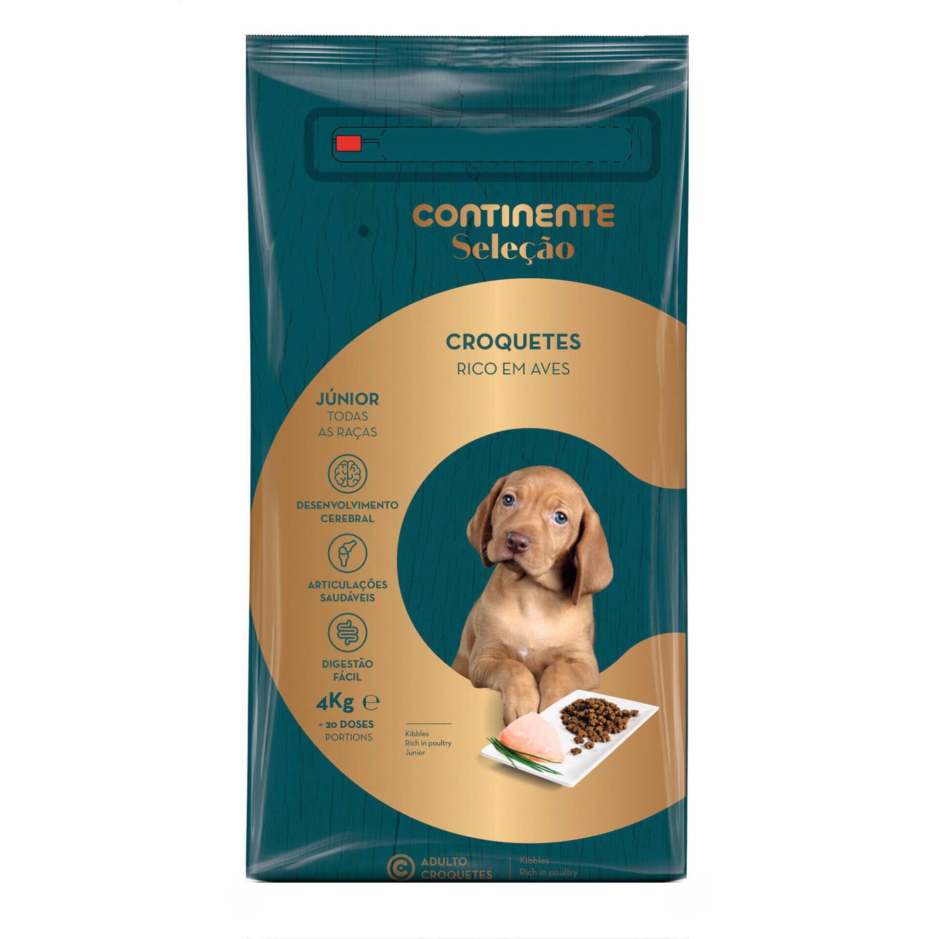 Ração para Cão Júnior Croquetes Frango e Arroz | Continente Online