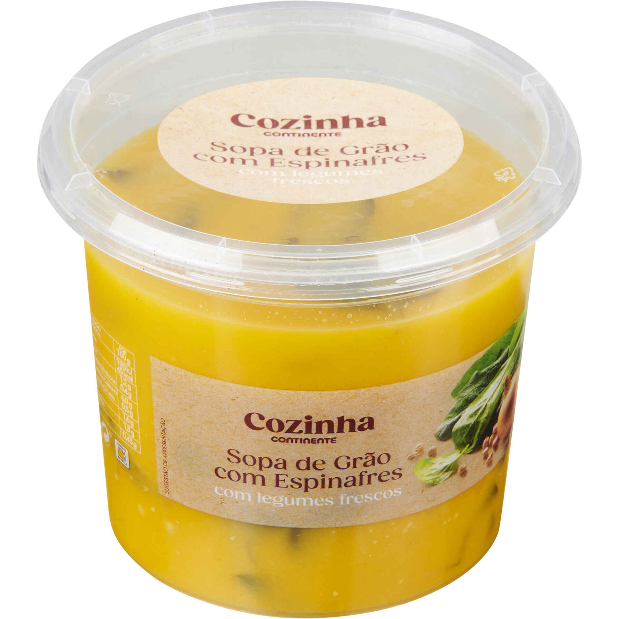 Sopa de Grão com Espinafres