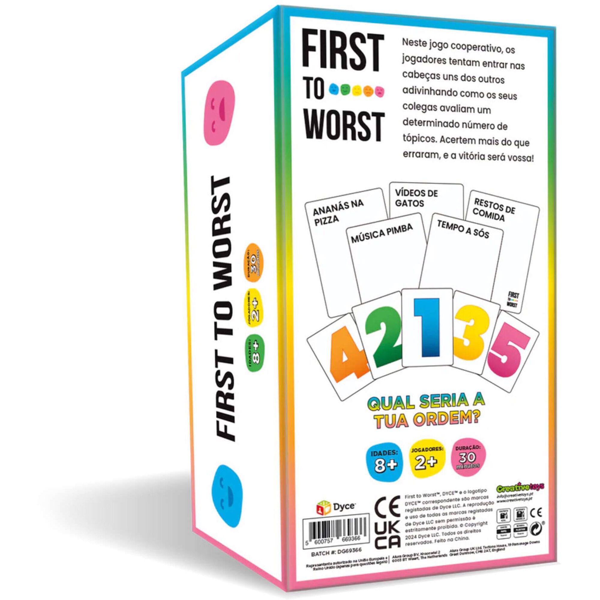 Creative Toys - Jogo First to Worst