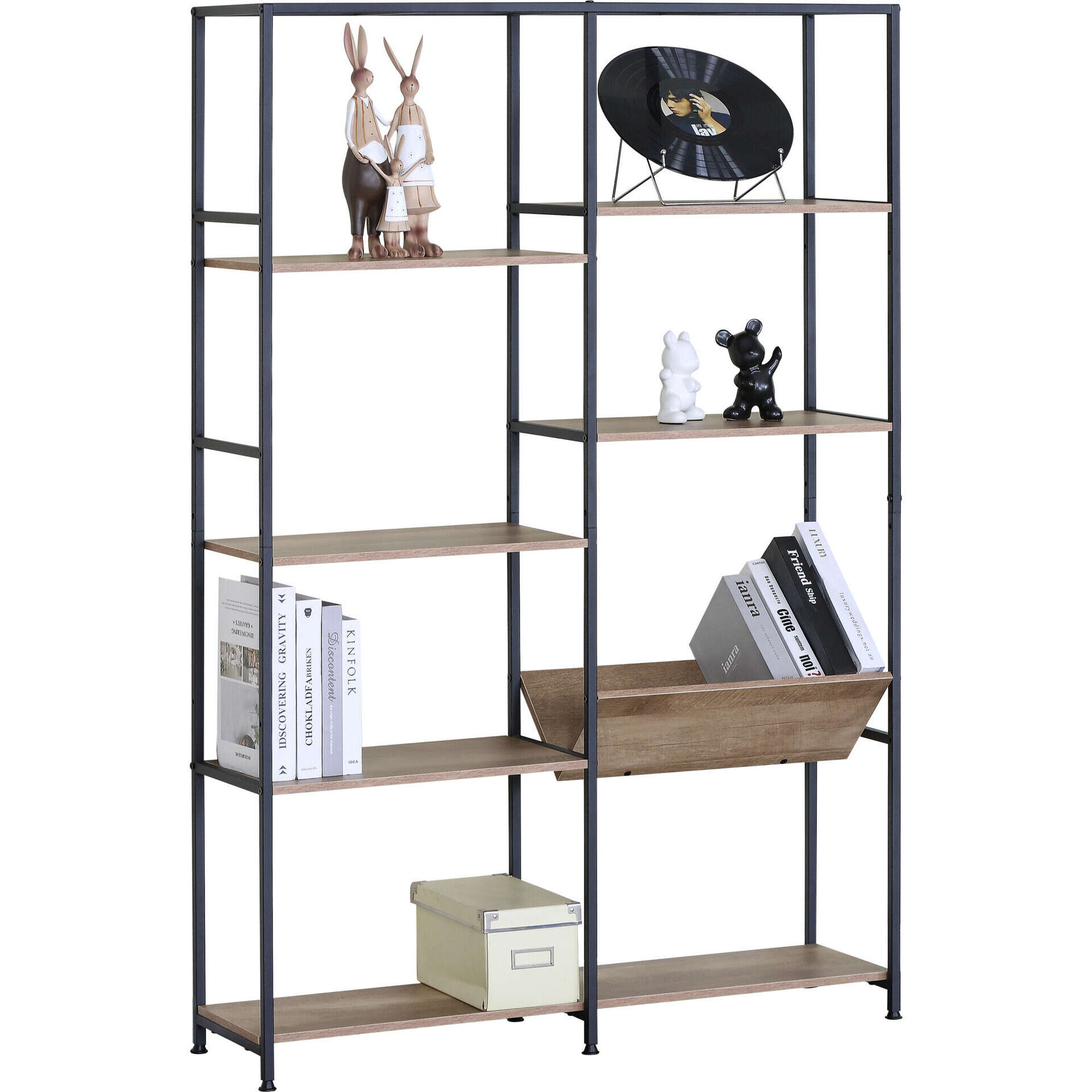 Estante Dupla 8 Prateleiras Minimal Kasa