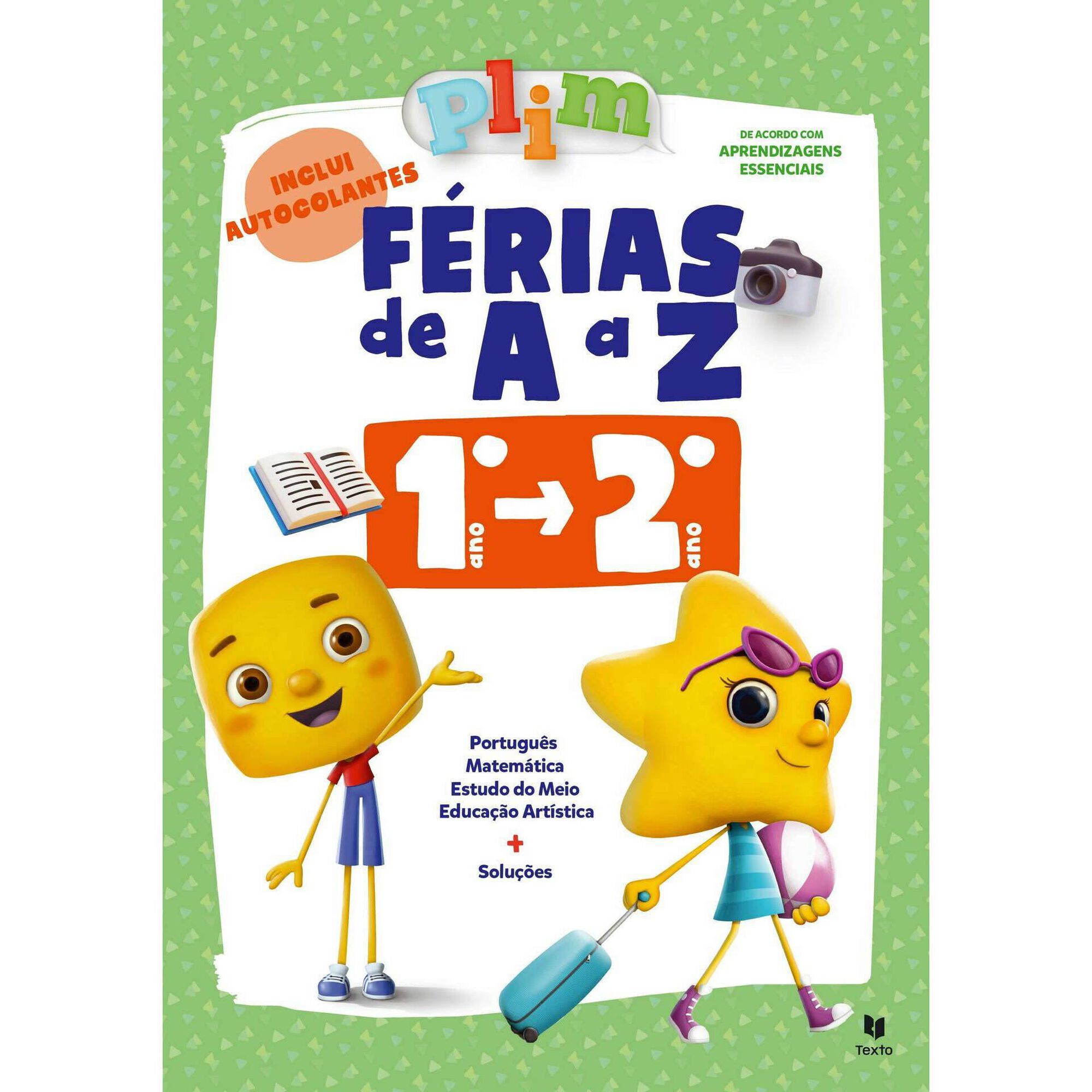 Plim! Férias de A a Z - 1º > 2º Ano - 2023