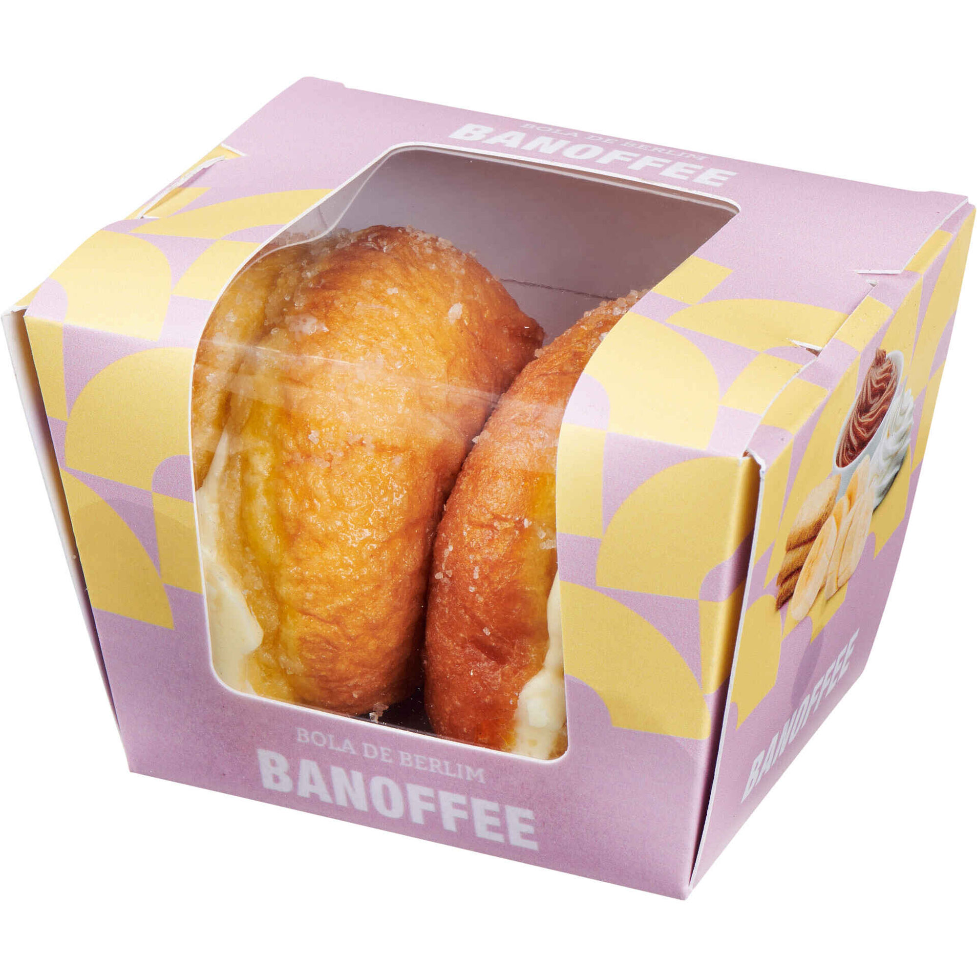 Bola de Berlim Banoffee Continente