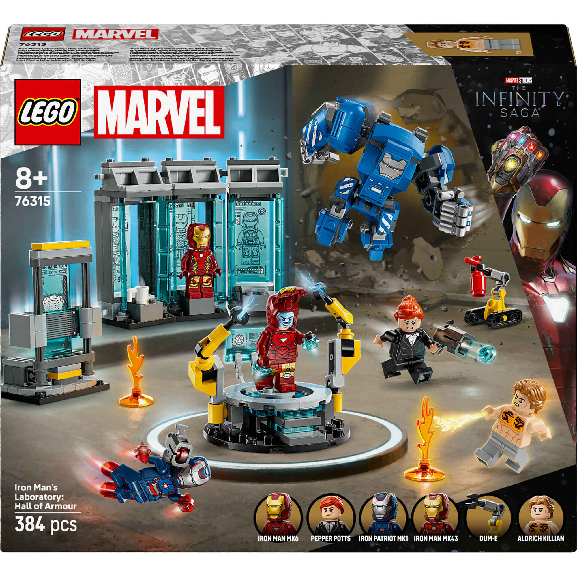 LEGO Marvel - Laborat&oacute;rio do Iron Man: Sal&atilde;o das Armaduras - 76315