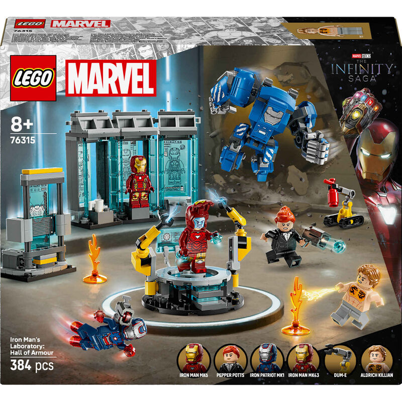 LEGO Marvel - Laboratório do Iron Man: Salão das Armaduras - 76315