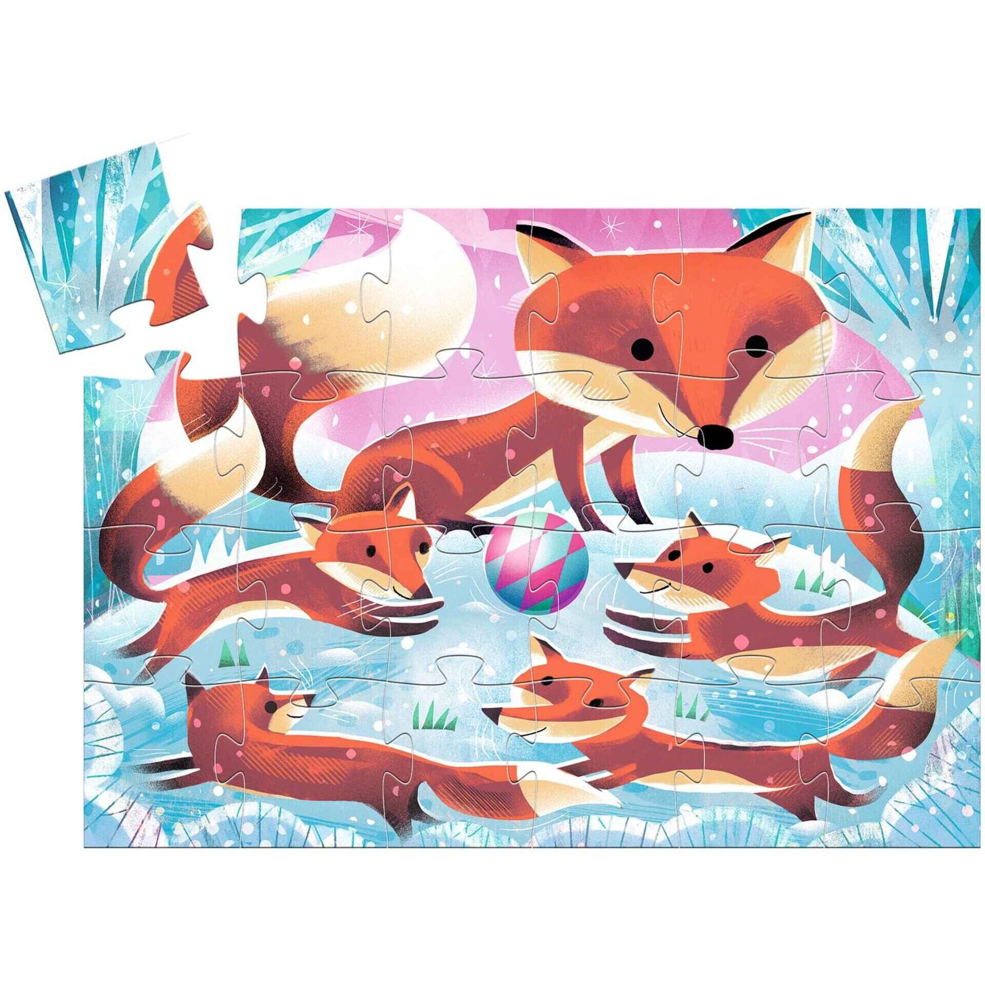 Djeco - Puzzle Silhueta Ginger, A Raposa 24 Pe&ccedil;as