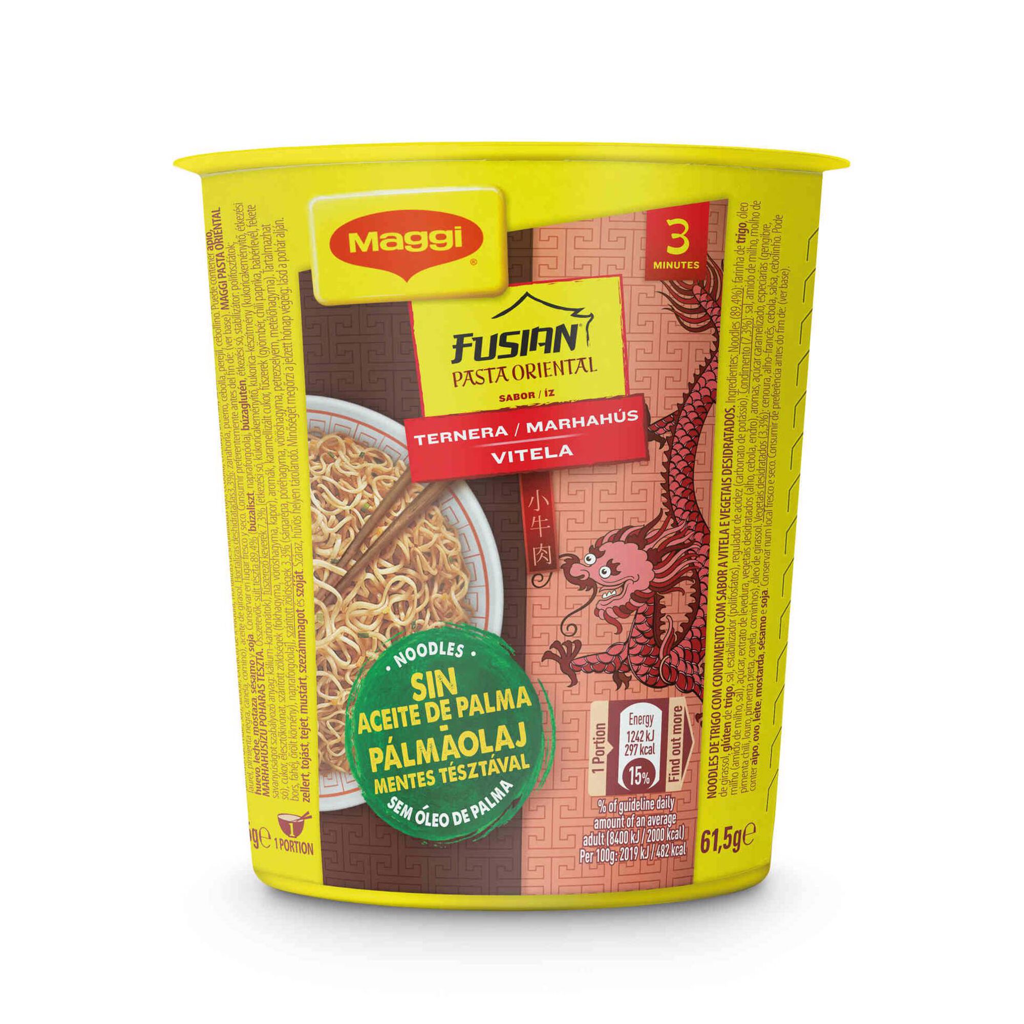Noodles Pasta Oriental de Vitela Cup Noodles Pasta Oriental de Vitela Cup