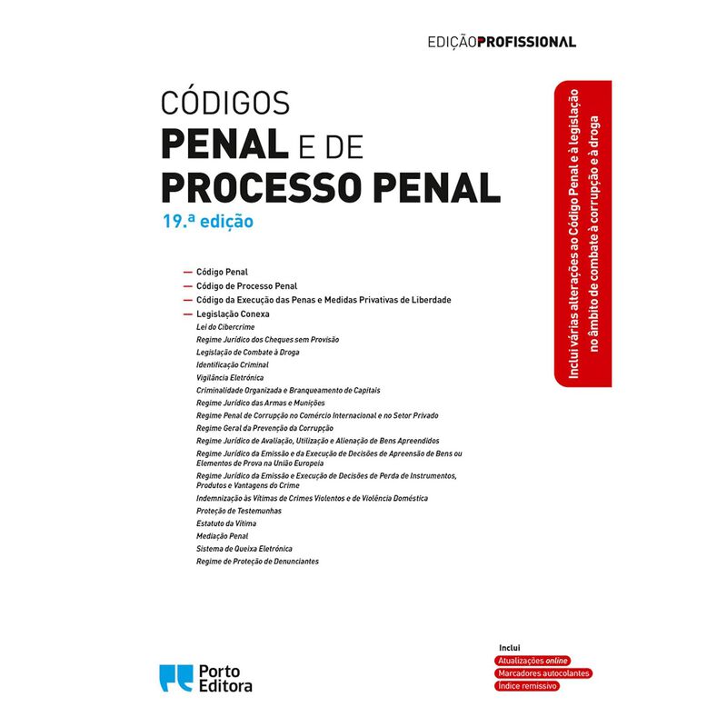 Códigos Penal e de Processo Penal de Porto editora