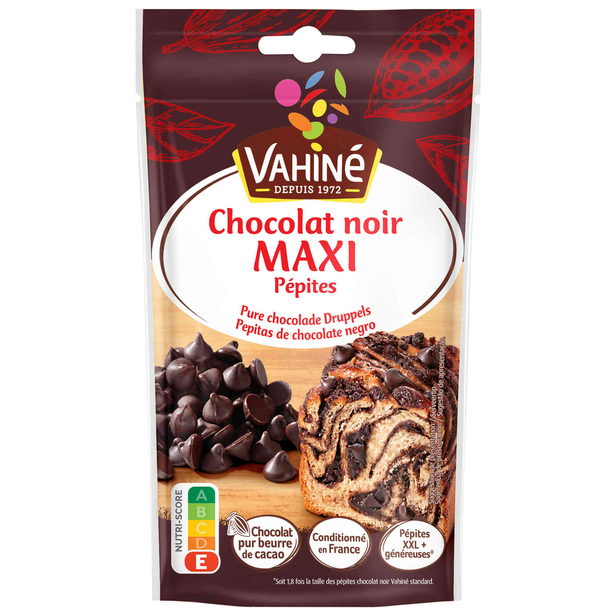 Pepitas de Chocolate Negro - emb. 100 gr - Vahiné