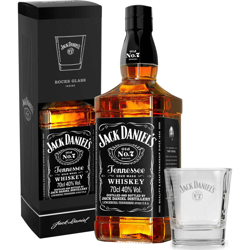 Jack Daniel's Whisky Bourbon com copo