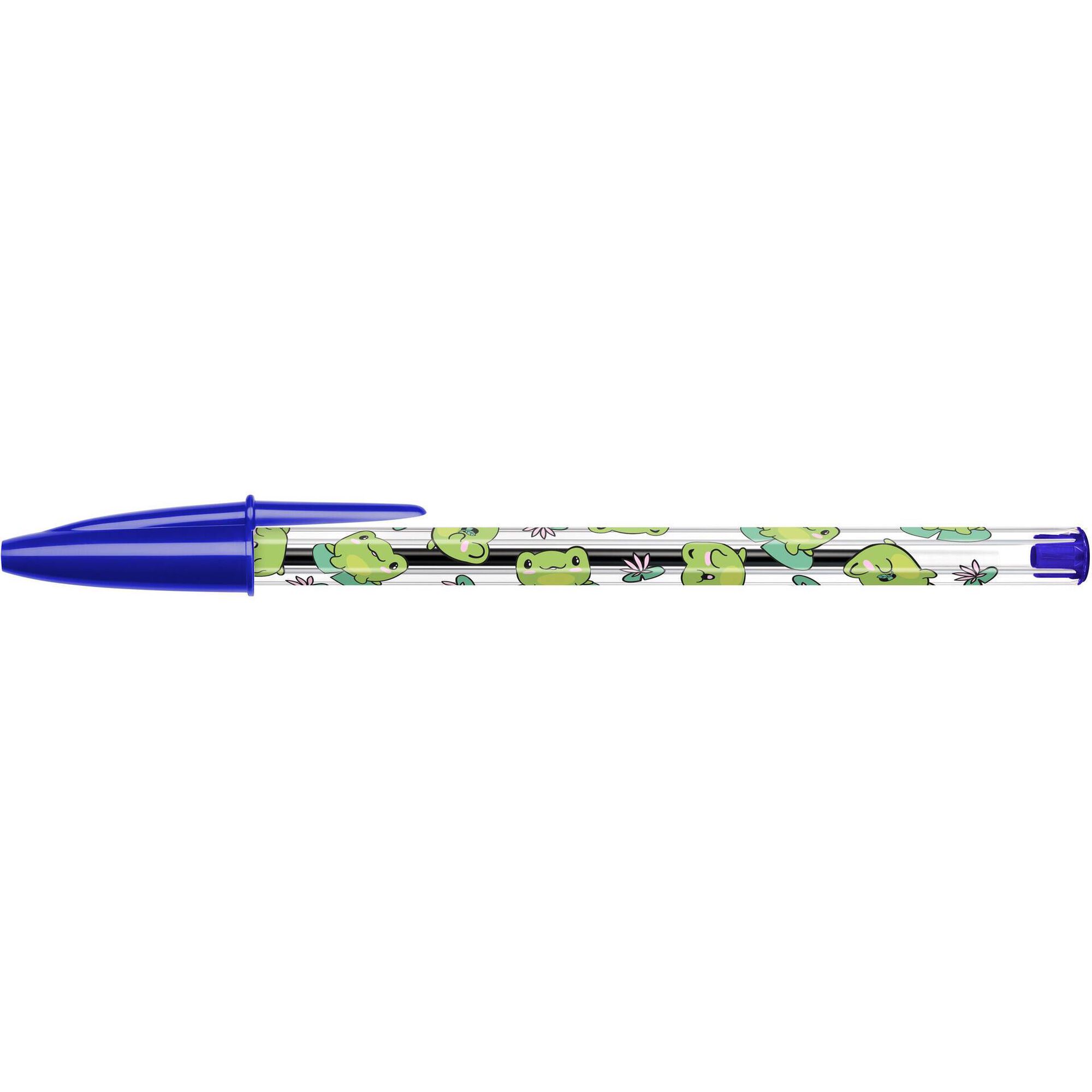 Esferogr&aacute;fica Cristal Decor Kawaii de Tinta Azul Bic