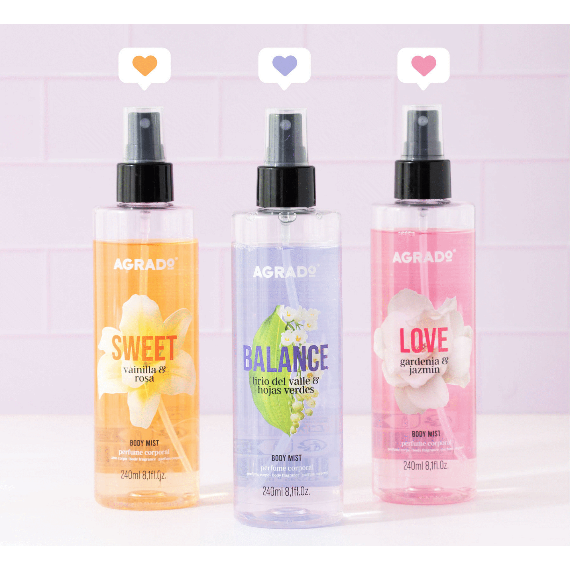 Fragr&acirc;ncia Corpo Body Mist Sweet Agrado