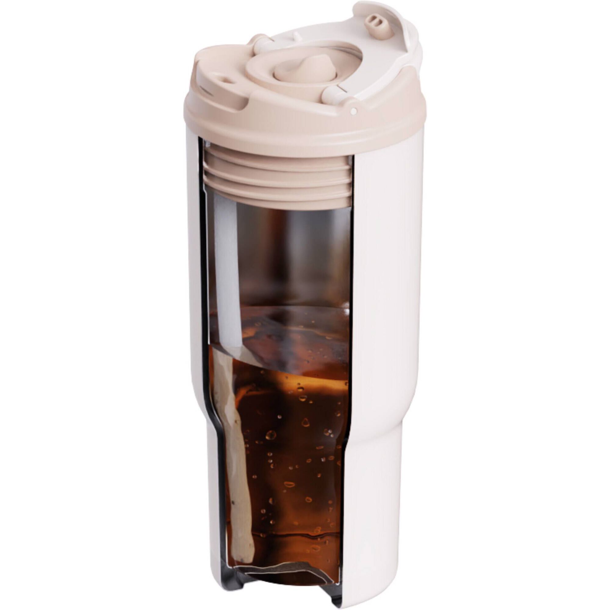 Garrafa T&eacute;rmica 3 em 1 600ml Rosa Kasa