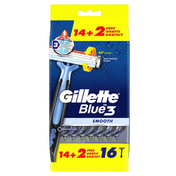 Lâminas Descartáveis Blue3 Smooth Gillette