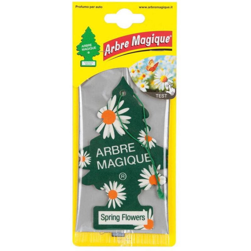 Ambientador Auto Pendurar Cartão Spring Flowers Arbre Magique