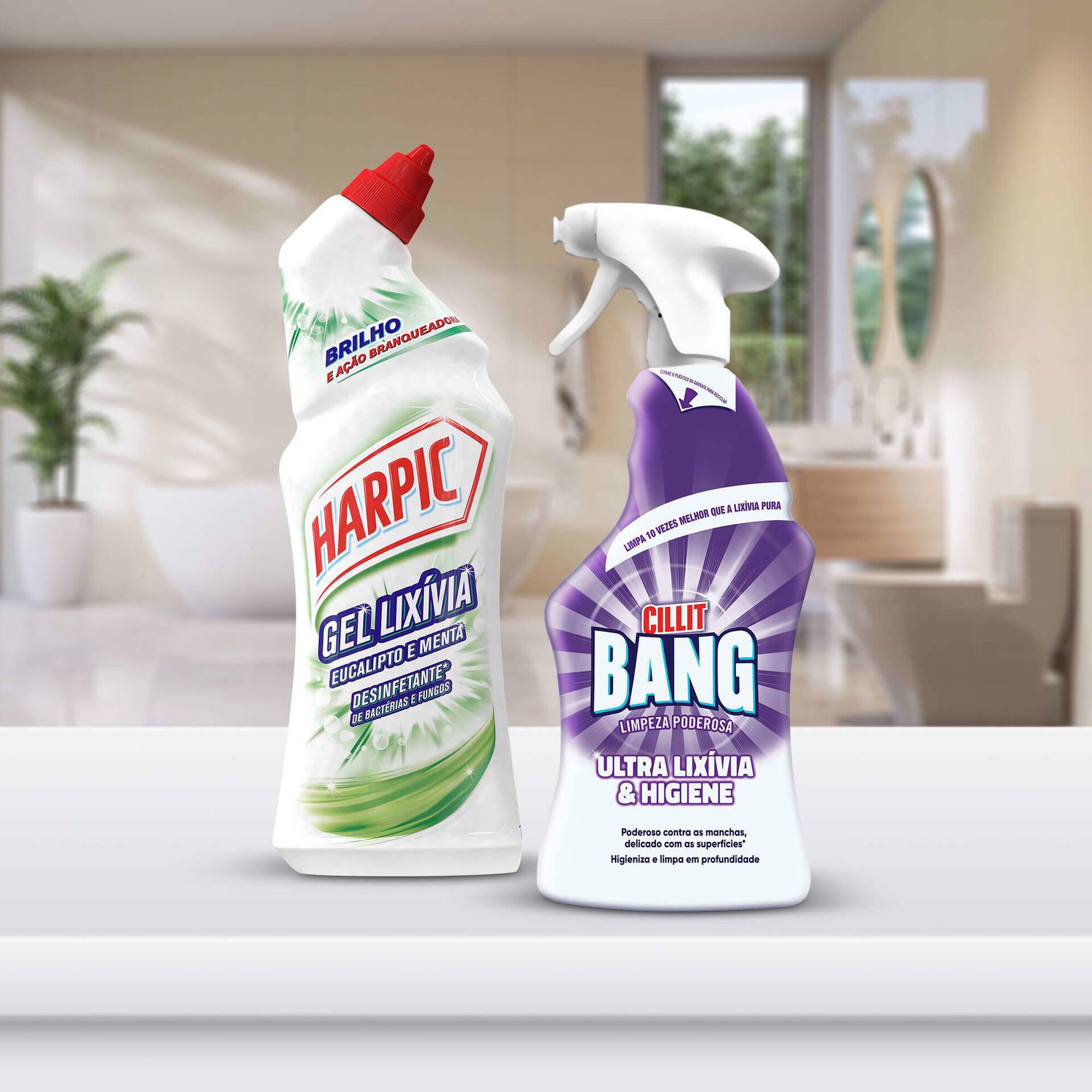 Abrasivo Sanit&aacute;rio Gel Eucalipto e Menta + Multisuperf&iacute;cies Spray Lix&iacute;via e Higiene