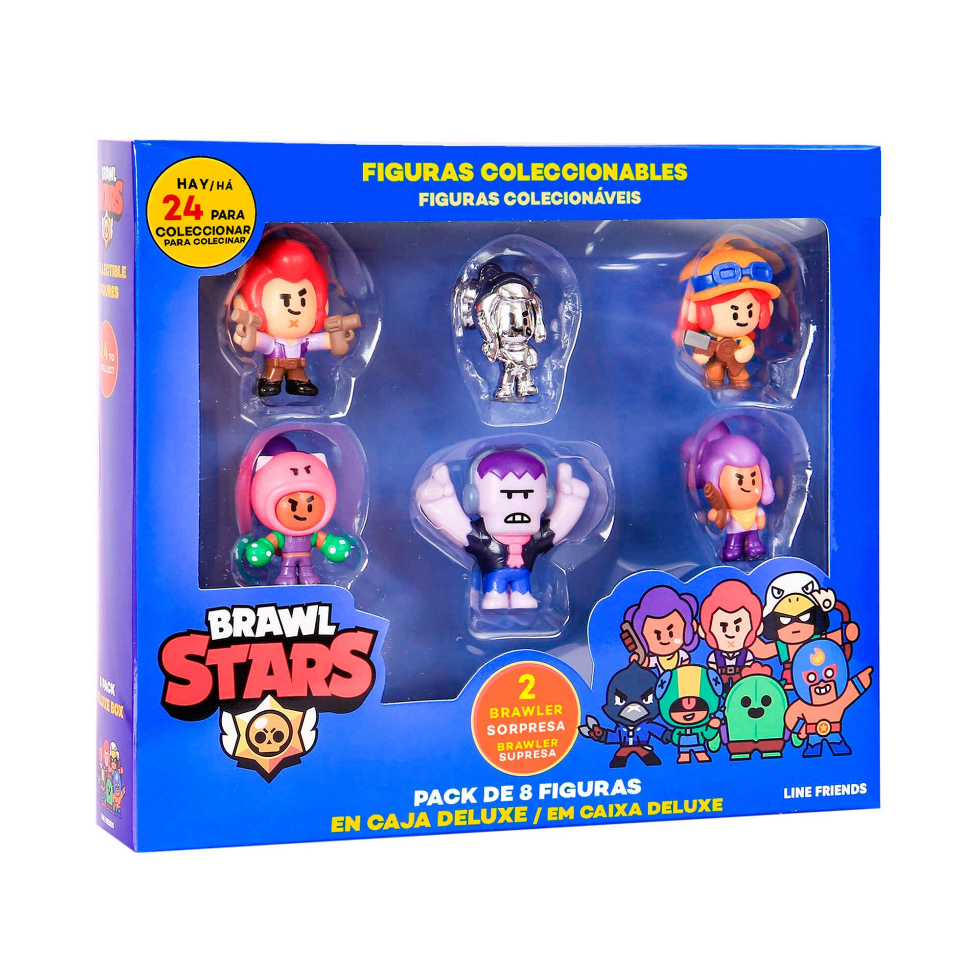 Brawl Stars - Pack 8 Figuras (v&aacute;rios modelos)