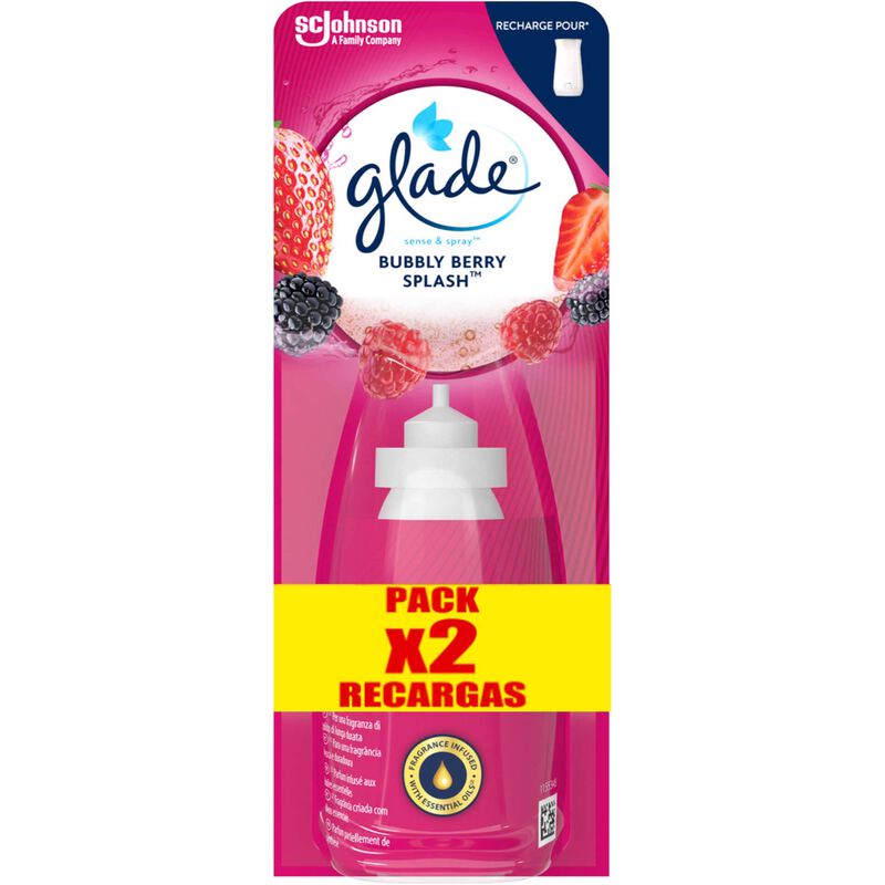 Ambientador Recarga Sense&amp;Spray Berry Splash Glade
