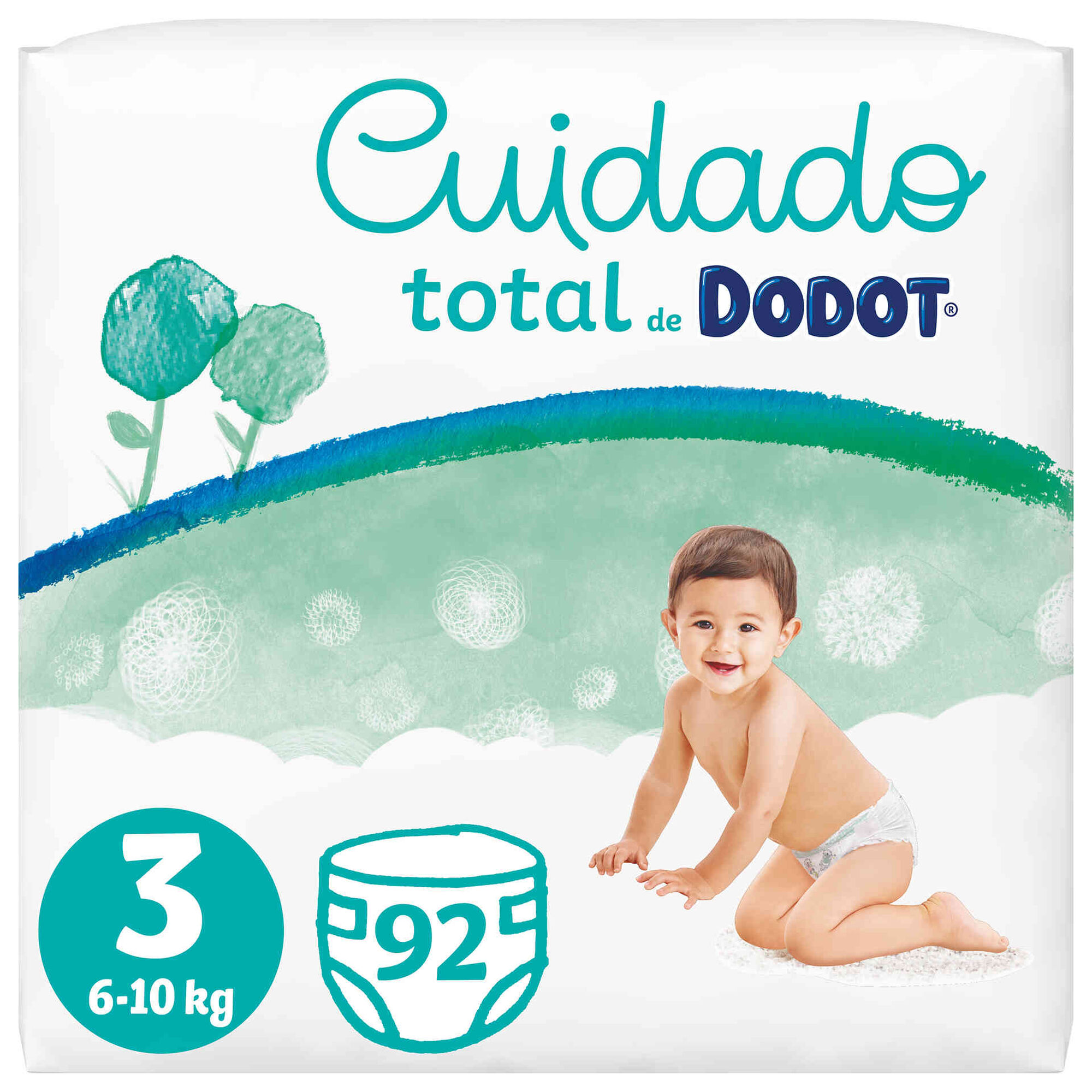 Fraldas Cuidado Total 6-10kg T3