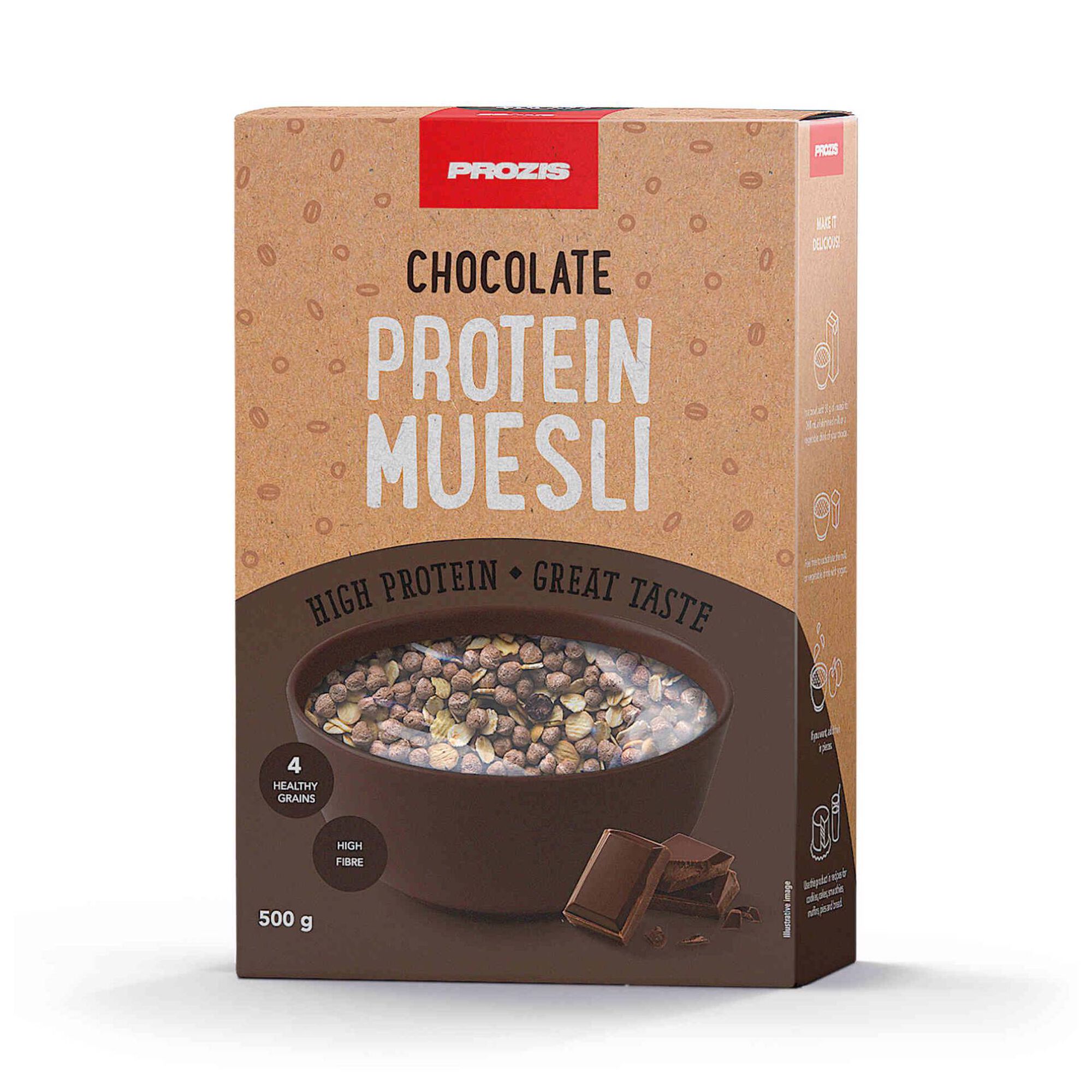 Proteína Muesli com Chocolate Biológico Prozis Continente Online