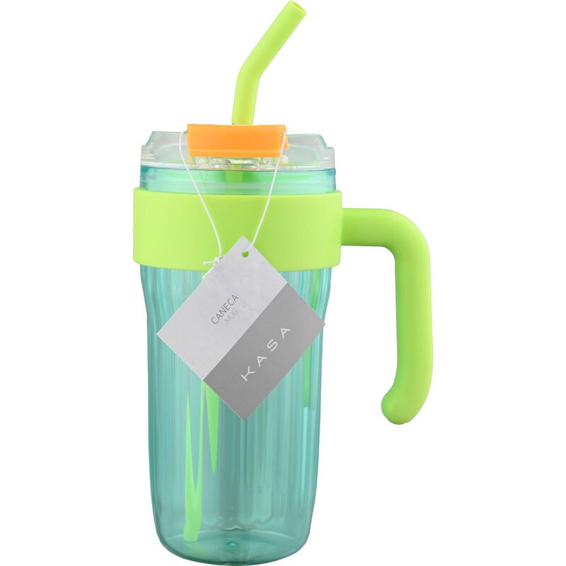 Caneca Strips 850ml Verde Kasa
