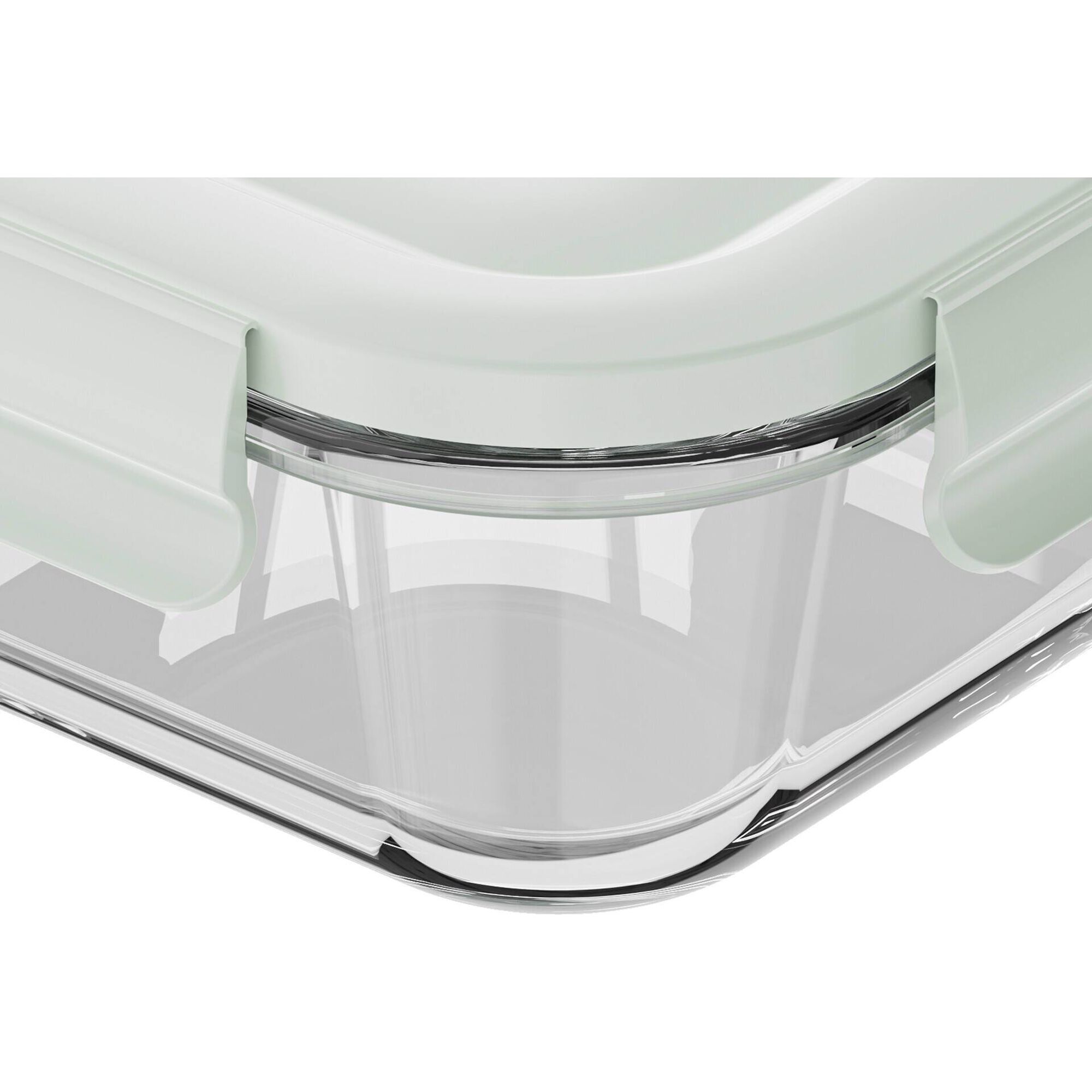 Caixa Vidro Quadrada 1230ml com Vácuo