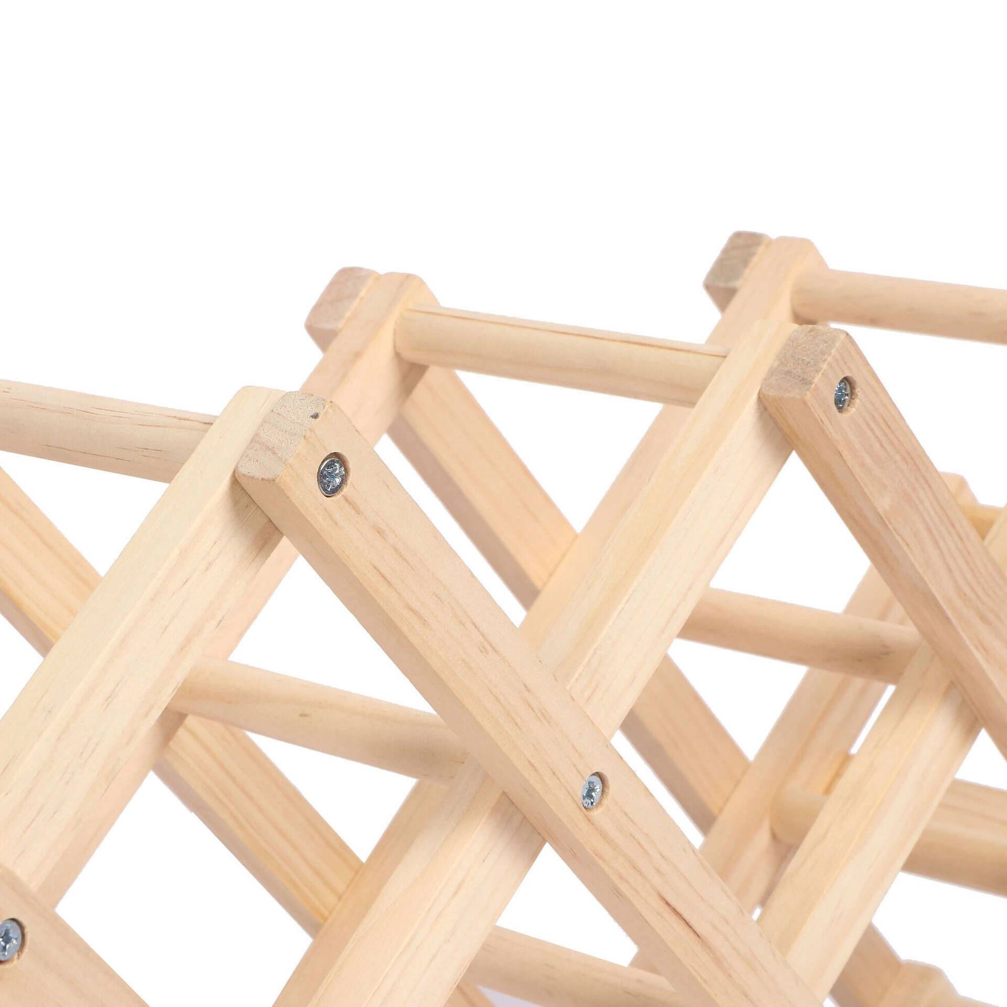 Garrafeira Madeira para 10 Garrafas Natural