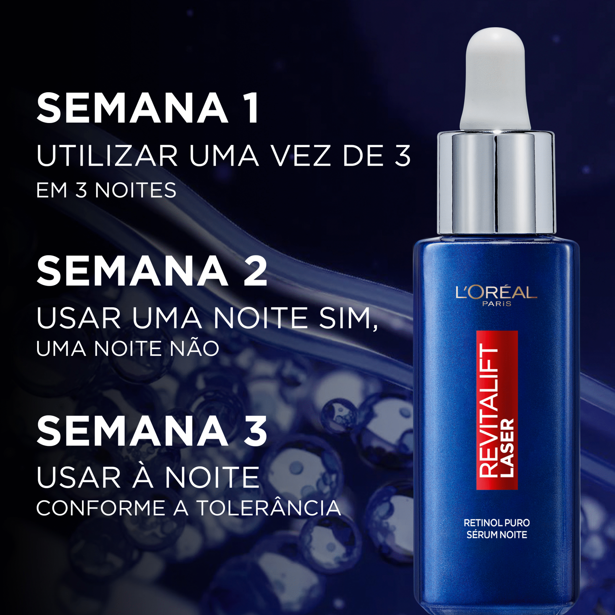 S&eacute;rum Facial Noite Revitalift Laser L'Or&eacute;al Paris