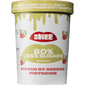 Gelado Framboesa e Pistácio Vegan