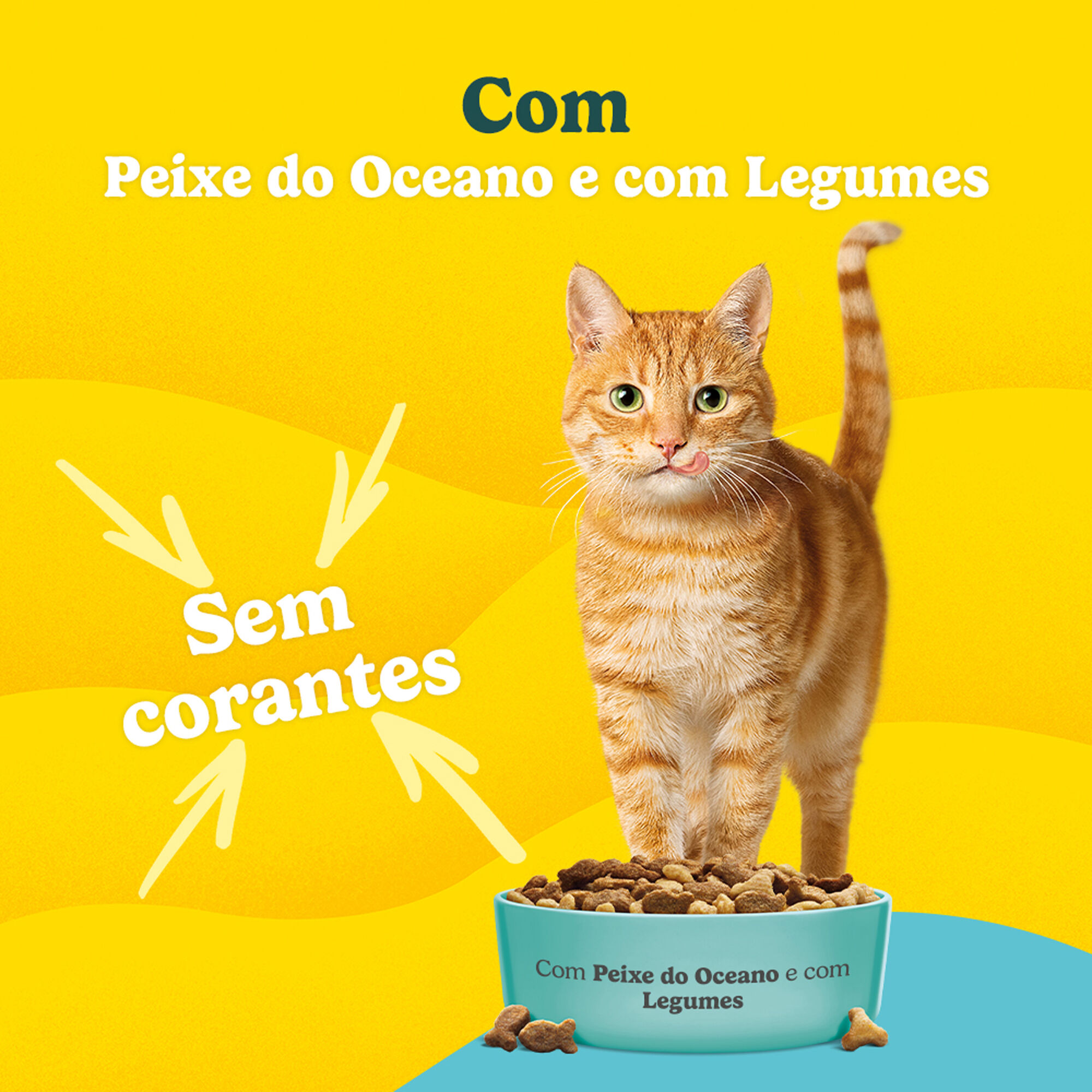 Ra&ccedil;&atilde;o para Gato Adulto Peixe e Legumes Purina Friskies
