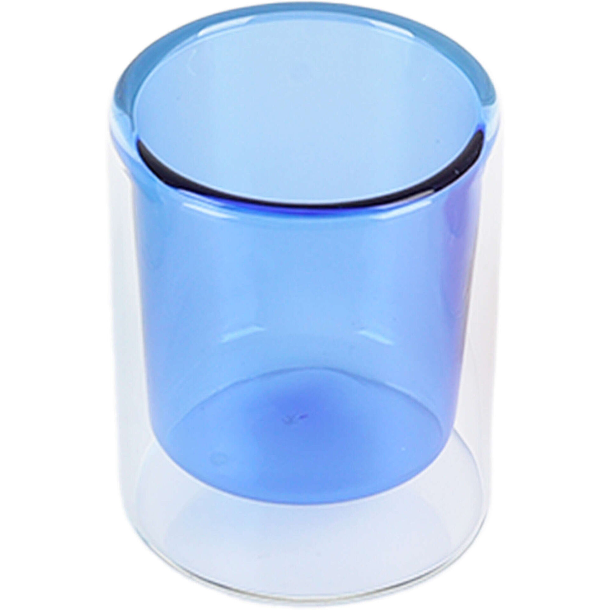 Copo Caf&eacute; 95ml Duplo Azul Kasa
