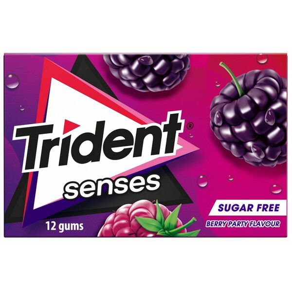 Pastilhas Elásticas Senses Berry Trident