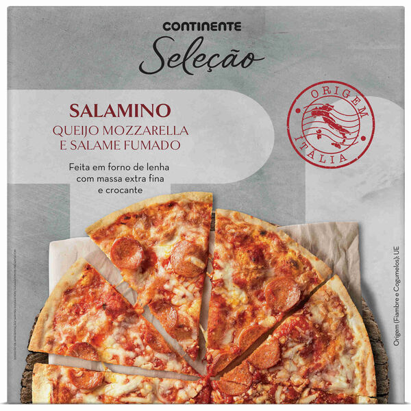 Pizza Salamino Continente Seleção