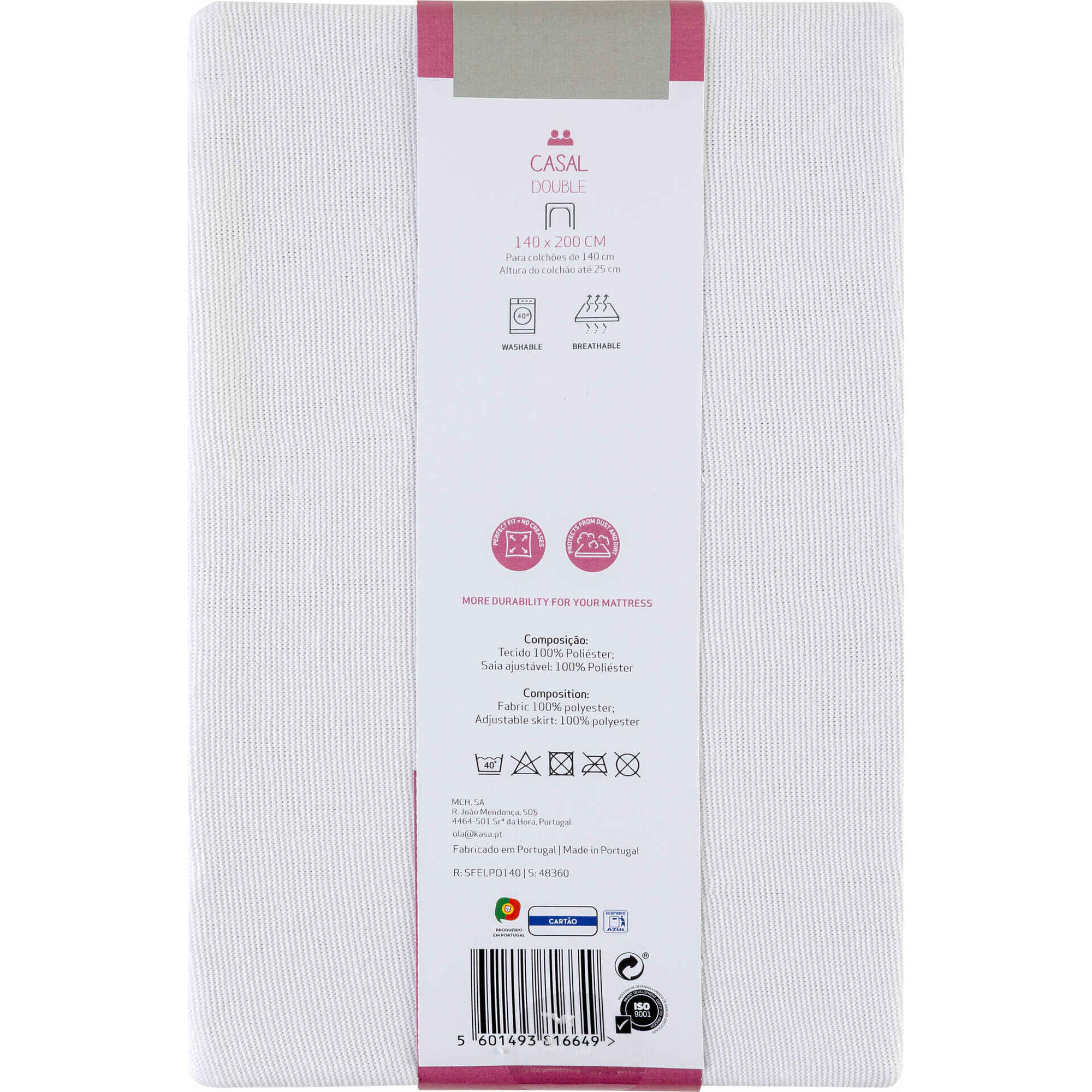 Protetor de Colch&atilde;o N&atilde;o Imperme&aacute;vel Ajust&aacute;vel Kasa