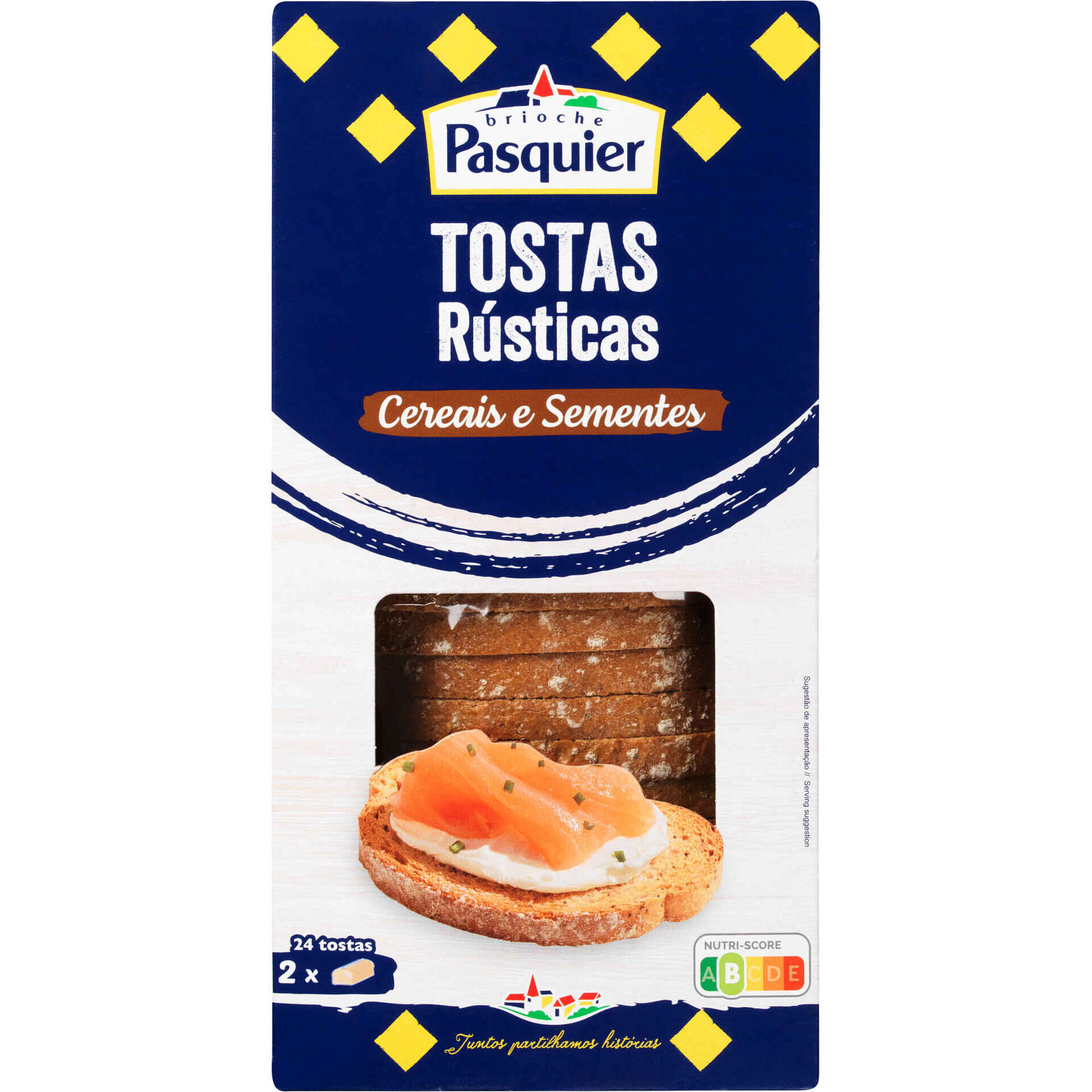 Tostas R&uacute;sticas 9 Cereais Brioche Pasquier