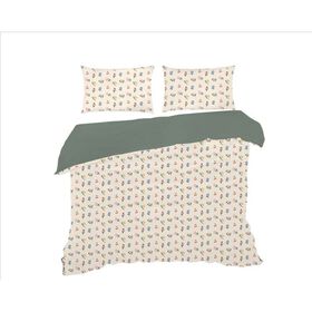 Conjunto Capa Edred&atilde;o Algod&atilde;o 240x220cm Flores Kasa