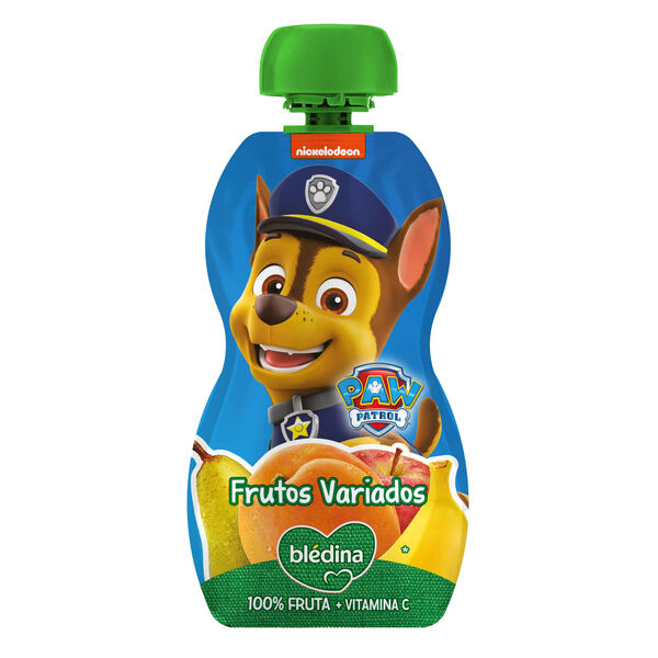 Saqueta de Fruta Frutos Variados Patrulha Pata +12M Blédina