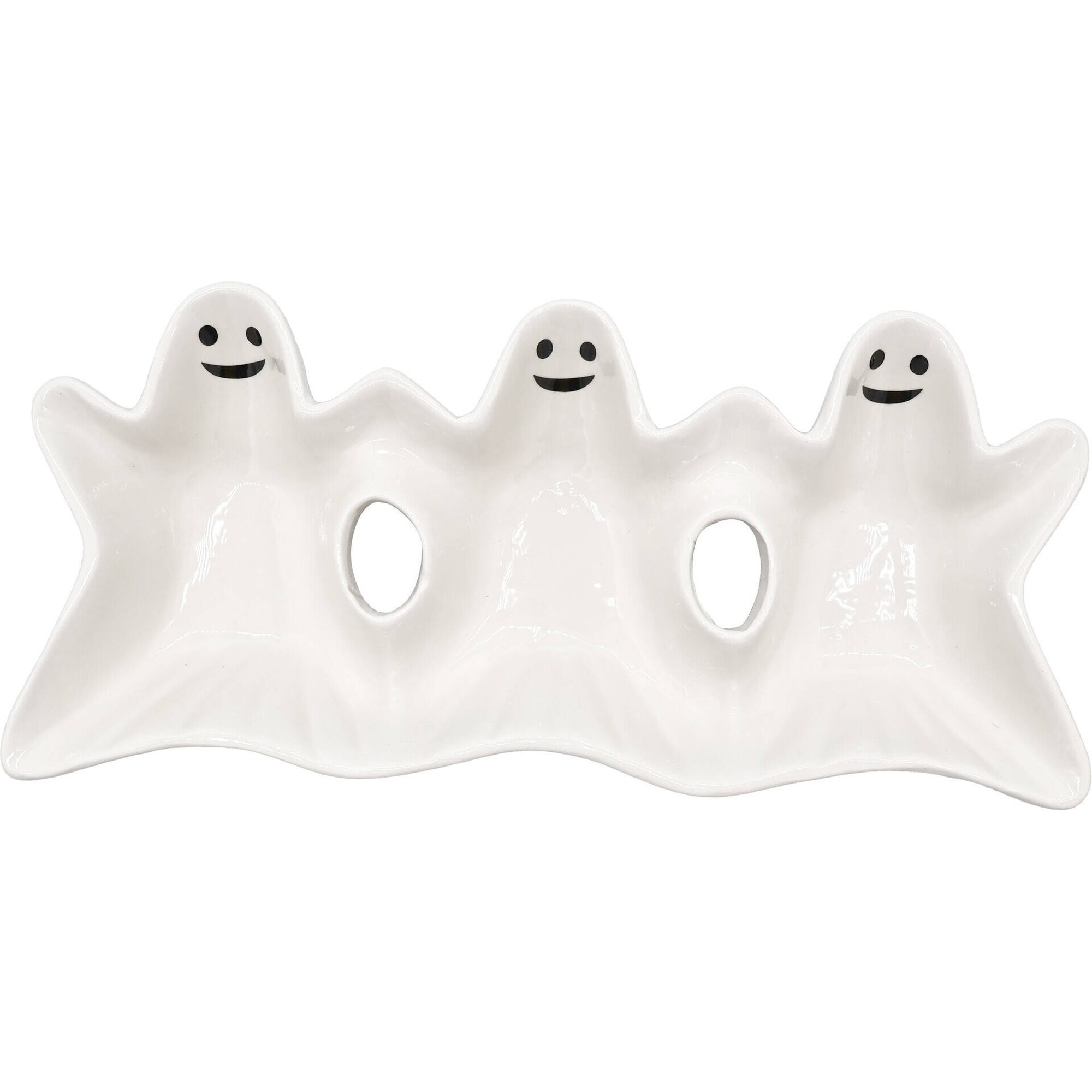 Prato para Aperitivos com 3 Fantasmas Kasa