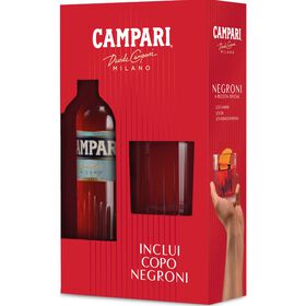 Aperitivo Campari com Copo