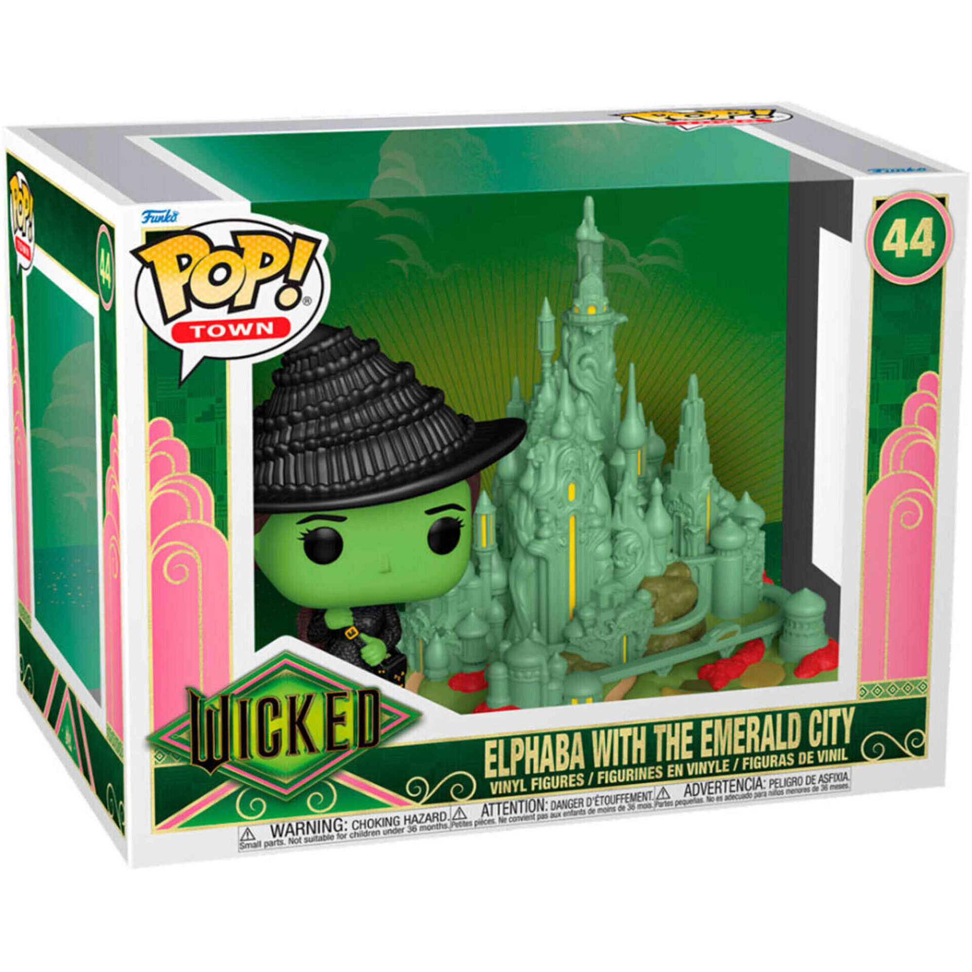 Figura Wicked - Elphaba with Emerald City (Town)