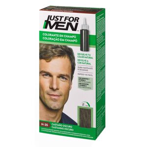 Coloração Temporária Cabelo Castanho Escuro Just For Men
