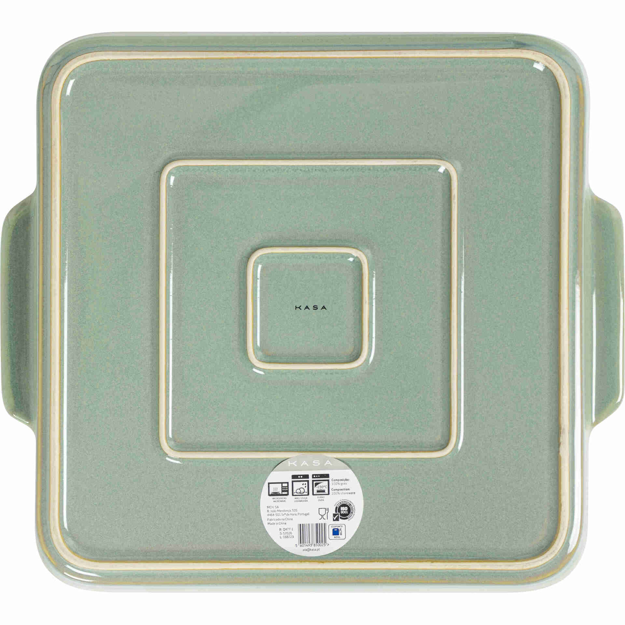 Assadeira 31x27cm Verde Kasa