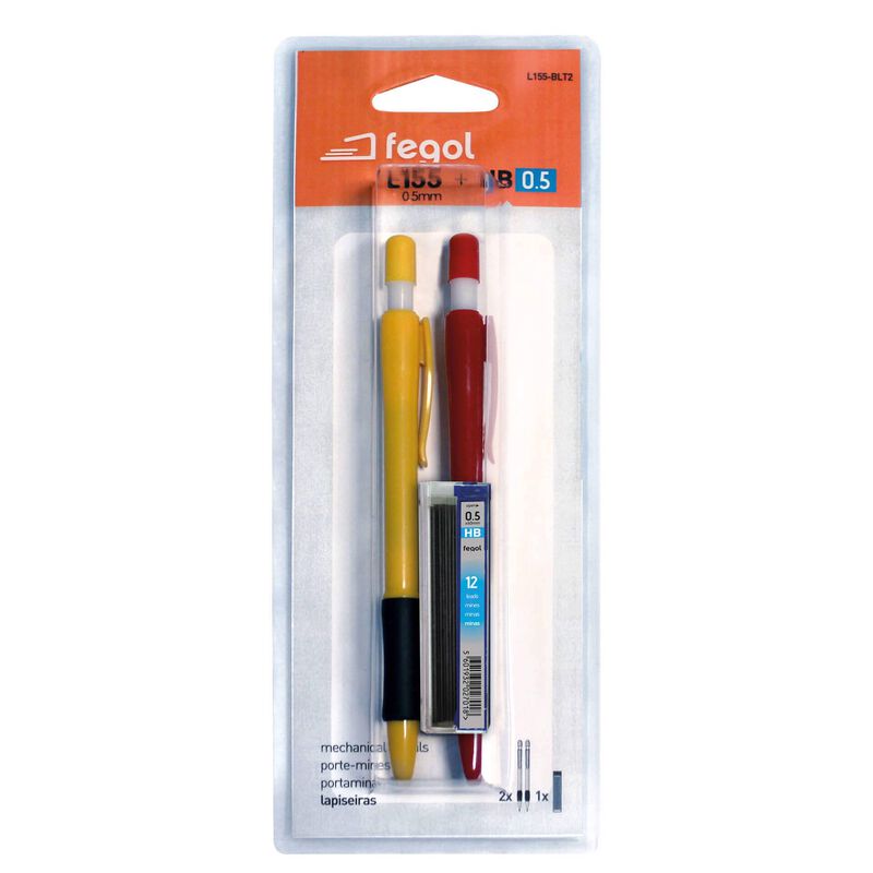 Lapiseira 0,5mm e Minas HB Fegol