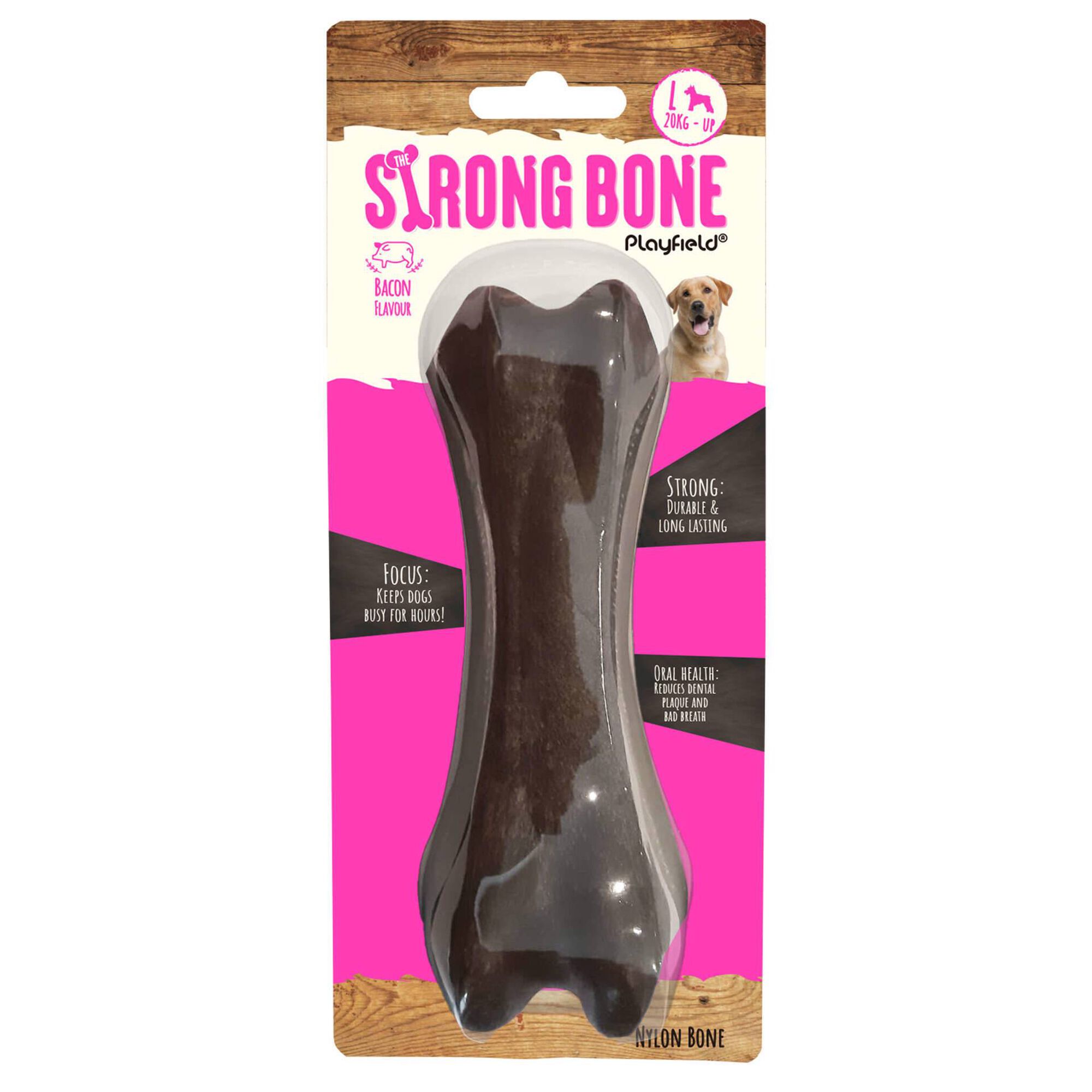 Osso para C&atilde;o Bacon 18.5 cm Strong Bone